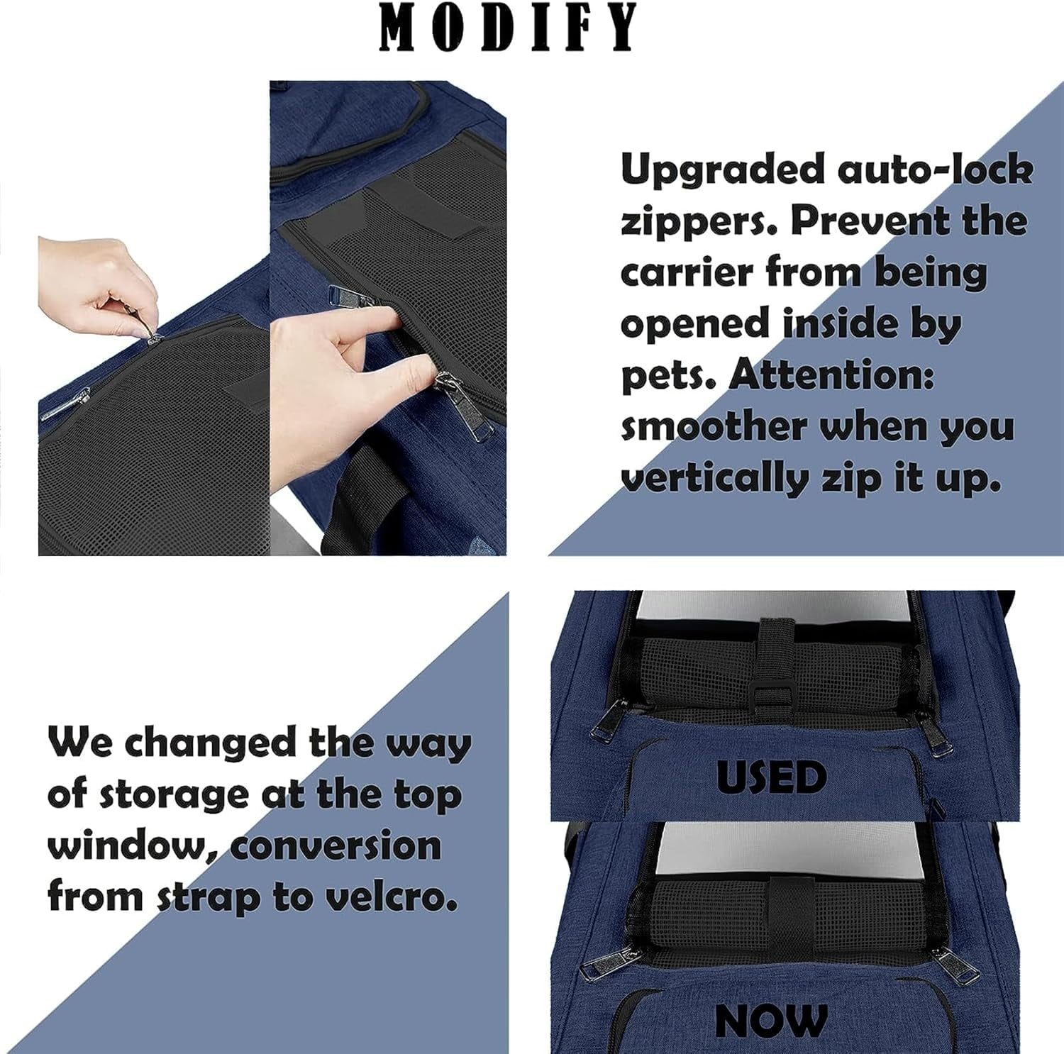 Pet Carrier for Large and Medium Cats, Soft-Sided Pet Carrier for Big Medium Cats and Puppy Dog Carriers Cat Carriers, Pet Privacy Protection Travel Carrier