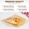 thumbnail image 4 of Januofit 100 Pack Cookie Packaging Bags with Seal, 5.7x6.5 Inch Paper Bakery Bags with Window, Heat Sealable & Grease Resistant To Go Bake Sale Sleeves for Treat, Donut, Cake Slice, Scone, Brownie, 4 of 7