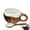 1pc Set, variant on Coconut Mug Cup with Spoon 8/15oz Ceramic Coconut Shell Coffee Cup, Cute Brown Handcrafted Drinkware with Comfortable Grip for Tea & Oatmeal