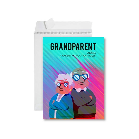Koyal Wholesale Funny National Grandparents Day Jumbo Card, Grandparent Definition , Card for Grandma and Grandpa, 1-Pk