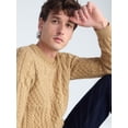 thumbnail image 4 of Free Assembly Men's Patchwork Fisherman Sweater, Midweight, Sizes XS- 3XLT, 4 of 6