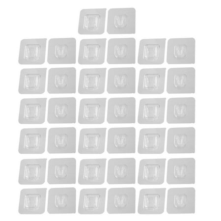 

Xing 20 Sets Double-sided Hooks Storage Rack Wall Hooks Wall Self-adhesive Buckle Hooks