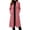 Pink, variant on LEKWK Long Winter Coats for Women Button Down Notched Lapel Overcoat formal Dressy Business Casual Trench Jacket Warm Outwear Pink XL