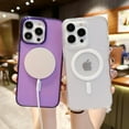 thumbnail image 2 of Magnetic for iPhone 14 Pro Max Case [Compatible with MagSafe] [Military Grade Drop Protection] Shockproof Matte Translucent Slim Protective Cover for iPhone 14 Pro Max 6.7 Inch (Purple), 2 of 10