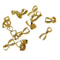 thumbnail image 4 of maskred 10mm Golden Pendant Pinch Bails for DIY Jewelry Projects, 4 of 5