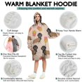 thumbnail image 5 of Wearable Oversized Blanket,Dachshund Hotdog Fries Wearable Blanket Hoodie for Adults,Cozy Hooded Blankets with Super Pockets,Super Warm Fuzzy Pullover for Women & Men, 5 of 6
