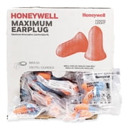 Howard Leight by Honeywell MAXIMUM Single-Use Earplugs, Coral, 100 Pairs
