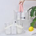 thumbnail image 3 of Bathroom Storage Basket Hollow Out Holes Drainage Transparent Hanging Storage Save Space Deep Shampoo Bathroom Rack Household Stuff, 3 of 8