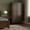 Walnut, variant on Crafters and Weavers Craftsman Mission 2-Door Solid Wood Armoire in Cherry