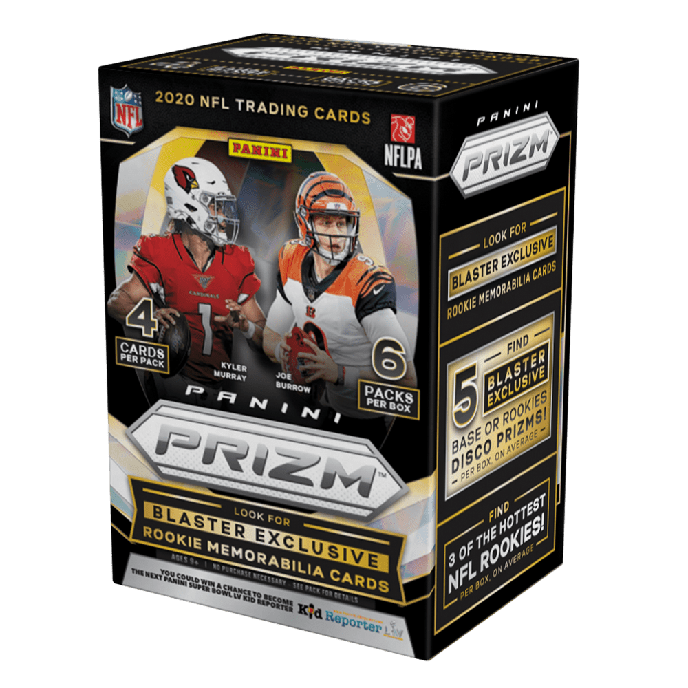 2020 Panini Prizm NFL Football Trading Cards Blaster Box Feat. Rookies
