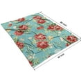 thumbnail image 4 of Pioneer Flower Floral Print Pattern Blanket,Comfortable Soft Lamb Wool Throw Blanket,All Season,Warm Lightweight Blankets for Sofa Bed Couch Living Room Chair,60"x80", 4 of 4