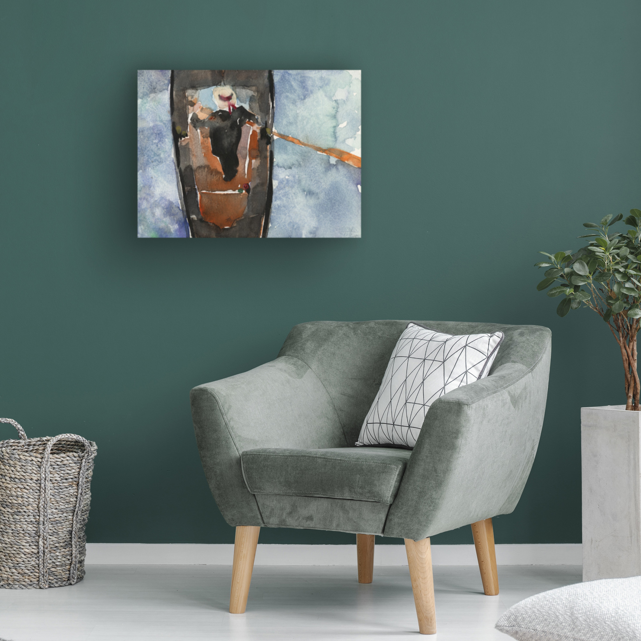 Canvas Wall Art - Samuel Dixon 'Above the Gondola II' Wall Art for Living Room, Bedroom, or Office Décor by Trademark Fine Art - 47 x 35 Inches