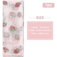 thumbnail image 2 of 2Yard 64.4 Inch Width Embroidered Strawberry Mesh Lace Fabric Beading Sequin Sewing Lace Trim Fabrics Embroidery Applique Ribbons for DIY Handmade Clothing Accessories Embellishments Pink, 2 of 7