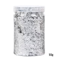 thumbnail image 6 of 10g Foil Paper DIY Shiny Gold Leaf Flake Luxury Resin Art Decoration Handicrafts Gilding Decoration Jewelry Making Supplies  Silver foil, 6 of 9