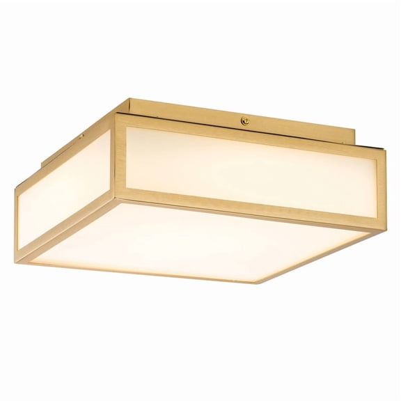 TICOZE 10 Inch Antique Brass Integrated LED Flush Mount Light for Bedrooms, Living Rooms, Kitchens, Hallways, 1120 Lumens 24W, 3CCT Selectable 3000K,4000K,5000K, Dimmable
