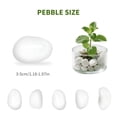 thumbnail image 4 of Polished White River Pebbles 1.8-2.6in - Natural Decorative Stones for Indoor Decor, DIY Crafts & Garden Landscaping, 4 of 7