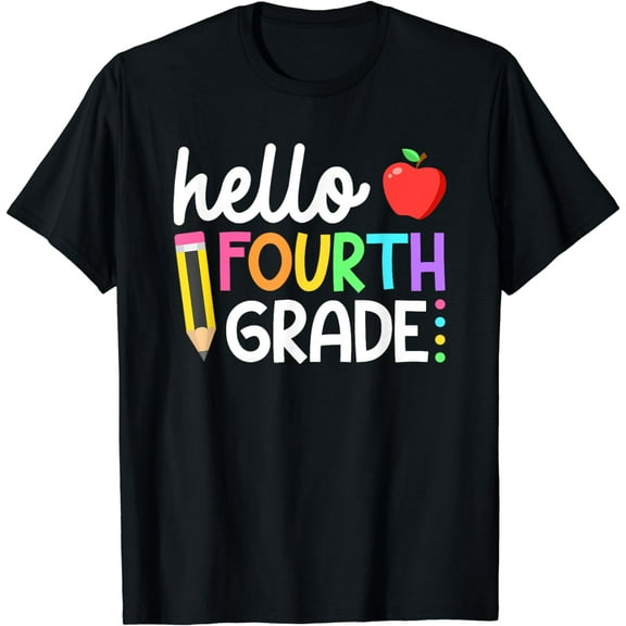 Hello Fourth Grade Team 4th Grade Back to School Teacher Kid T-Shirt