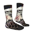 thumbnail image 2 of Goofa Retro American Eagle A Printed Men's Crew Socks, Soft Durable Breathable Moisture-Wicking with Odor Control Cotton socks, 2 of 9
