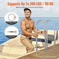 thumbnail image 3 of VEVOR Pool Handrail,36 x 13 inch Pool Railing, Aluminum with Base Plate for Indoor/Outdoor Pools, Humanized Swimming Pool Safety Railing for Decks,Rust-Proof Grab Bar with Accessories for Spas Docks, 3 of 9