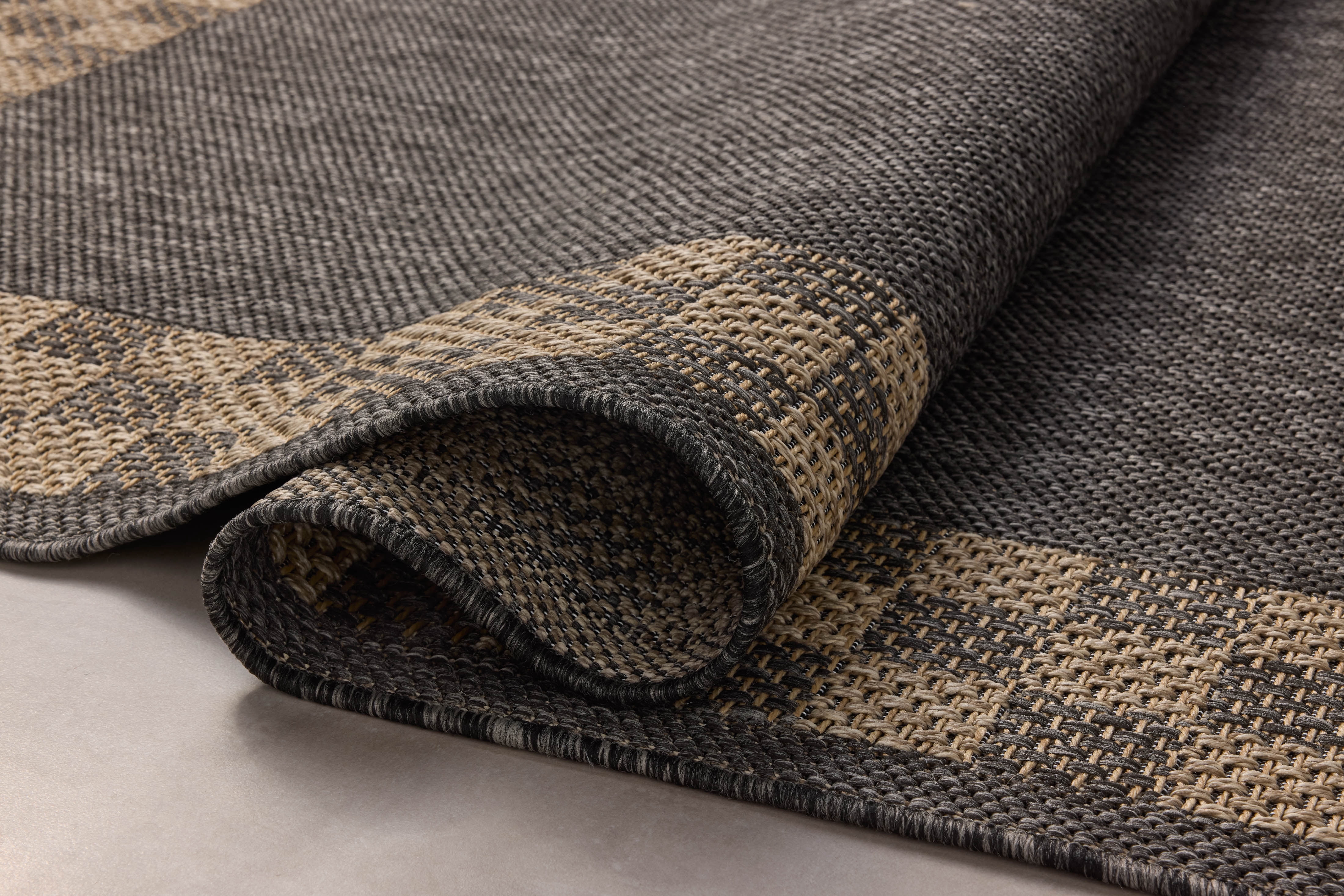 Chris Loves Julia x Loloi Providence Charcoal / Natural 2'-3" x 7'-7" Runner Rug