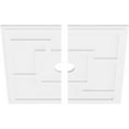 thumbnail image 2 of 34"OD x 4"ID x 11 3/4"C x 1"P Knox Architectural Grade PVC Contemporary Ceiling Medallion, Two Piece, 2 of 11