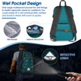 thumbnail image 4 of Mochila de Senderismo IGOLUMON 40L Impermeable y Ligera Verde, 4 of 8