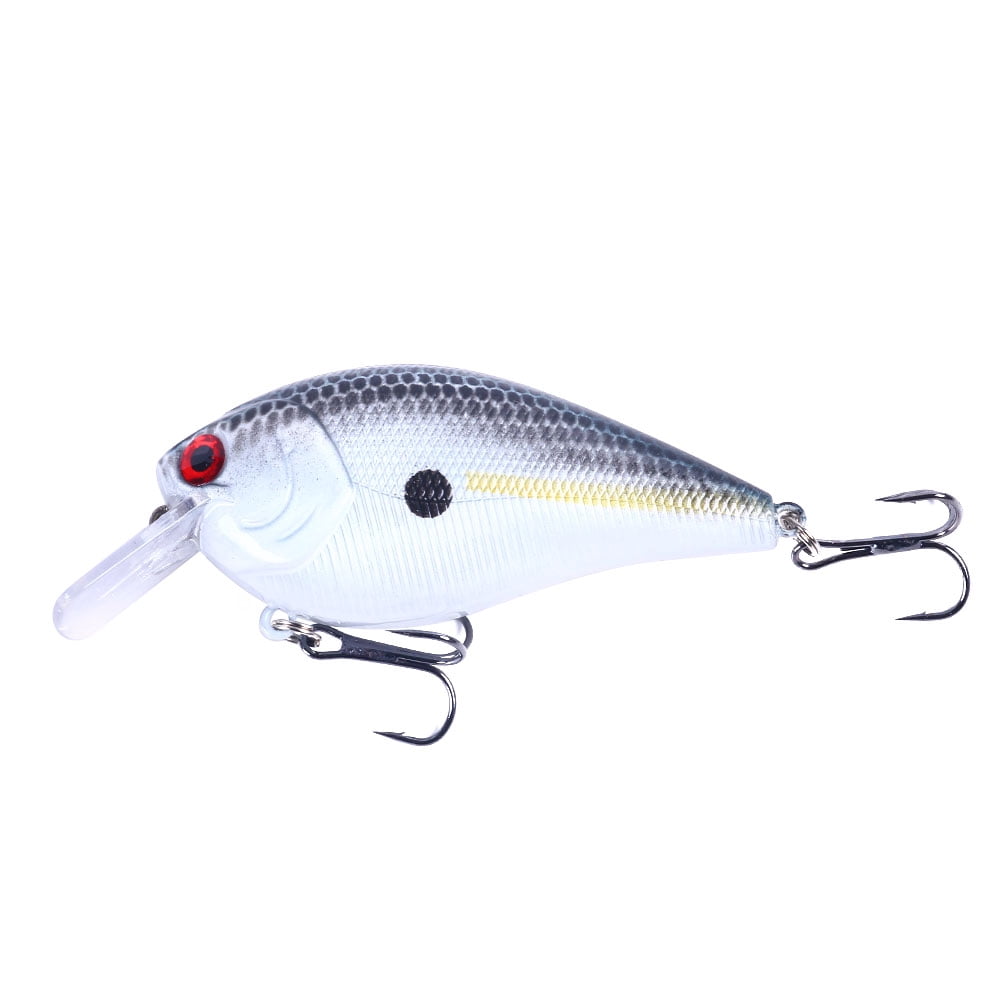 HENGJIA Bass Crankbaits, Crankbait for Bass Fishing, 3.35inches Shallow Diving Crank Bait Plopper Fishing Lure, Square Bill Crank bait Fishing Lures for Freshwater/Saltwater Trout Bass