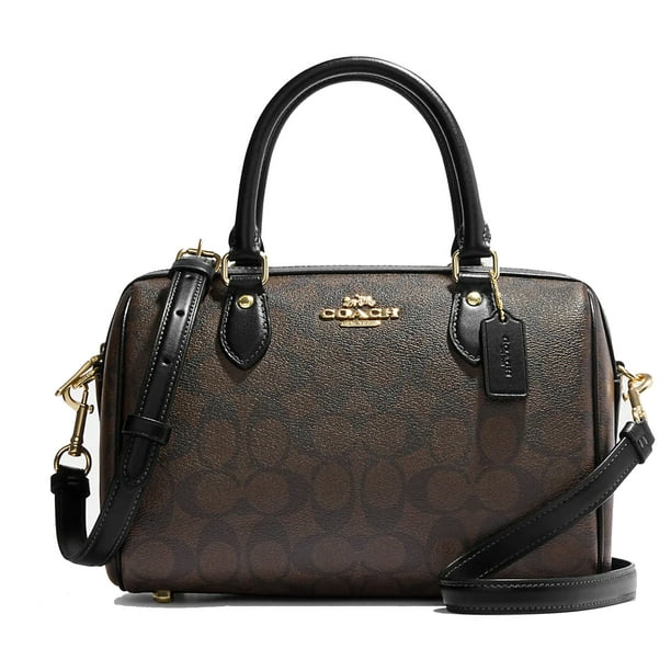 BOLSA COACH ORIGINAL ROWAN SATCHEL SIGNATURE CANVAS CAFE XBODY