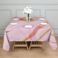 thumbnail image 3 of Square Tablecloth, Waterproof Polyester Table Cover, Wrinkle Resistant & Washable Fabric for Dining, Kitchen, Picnic, 60x60in(152x152cm), Liquid & Marble Print, 3 of 6