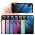 thumbnail image 3 of Gradient Trempé Housse de Téléphone en Verre pour iPhone 11 PRO (Rose-Bleu), 3 of 8
