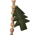 thumbnail image 4 of Vickerman 5' Green Felt Tree and Natural Wood Bead Garland., 4 of 4