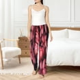 thumbnail image 4 of Balery pink butterfly Pantalones de pijama para mujer, pijamas ultraligeros, pantalones de estar por casa-3X-Large, 4 of 6