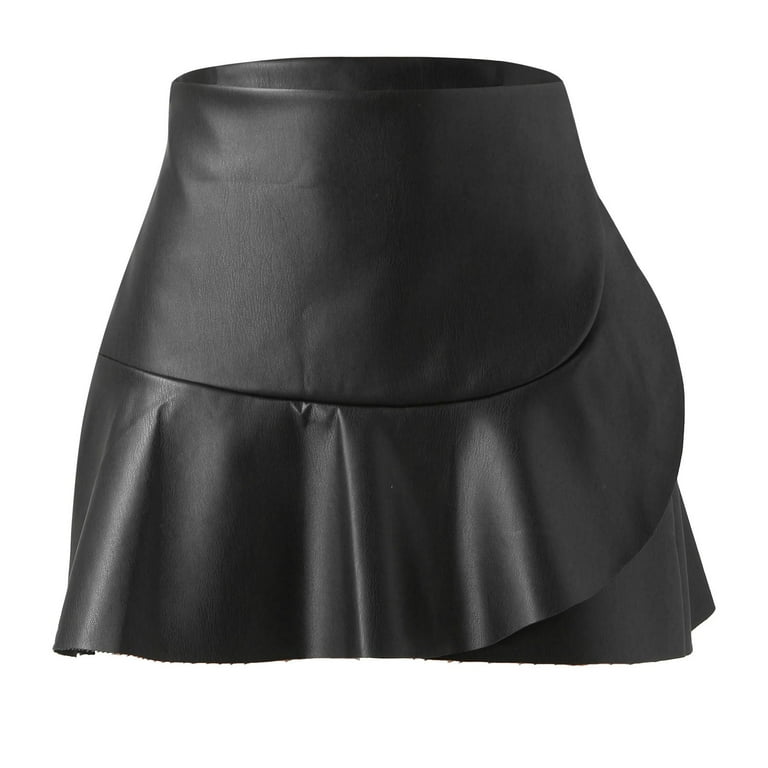 Flowy leather skirt sale