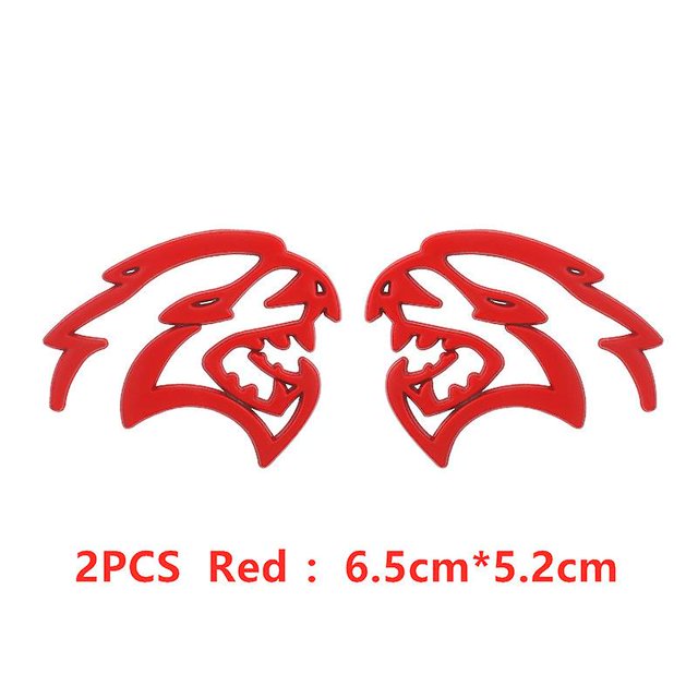3d Metal Hellcat Car Logo Door Fender Side Stickesr Badge Decoration Rear Trunk Emblem Sticker For Dodge Challenger Jeep
