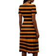 thumbnail image 5 of Halloween Dresses for Women Ghost Short Sleeve Bat Cute Wedding Guest Dress Spider V Neck Funny Wrap Dresses M, 5 of 5