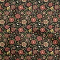 thumbnail image 1 of oneOone Rayon Black Fabric Asian Suzani Sewing Craft Projects Fabric Prints By Yard 56 Inch Wide, 1 of 5