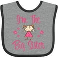 thumbnail image 3 of Inktastic The Big Sister Girls Baby Bib, 3 of 4