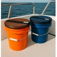 thumbnail image 2 of Galvanox 2-Pack Mesh Lid for 5 Gallon Bucket, Compatible with Yeti Loadout Buckets - Boat Trash Can Covers for Fishing and Boating (Black), 2 of 9