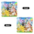 thumbnail image 2 of Pofeuu Pokemon for Portable Pocket Makeup Mirror PU Cover Compact Travel Mirror with Normal and Magnifying Double Sided Glass-Round Shape-Square, 2 of 9