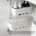 thumbnail image 4 of Naiovety Gabinete organizador de cocina, soporte de cajón de almacenamiento autoadhesivo, artículos de tocador, organización de baño, Organizadores de utensilios de cocina, 4 of 6