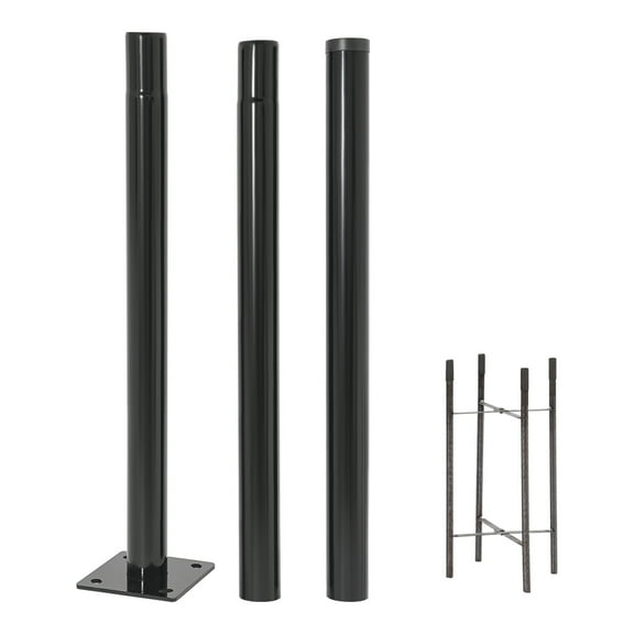 Wildnix Split Street Light Pole, 3m Height, Stable Base, Rustproof, Corrosion-resistant for Urban Lighting & Outdoor Use