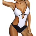 thumbnail image 1 of Traje de baño de una pieza para mujer, traje de baño envolvente con realce, figura que moldea el abdomen, Bikini con control de barriga, talla grande, traje de baño de una pieza re, 1 of 4