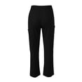 thumbnail image 4 of longantii Scrub Pants for Women Stretch Straight-Leg Cargo Pant Nursing Soft Uniform Pants Scrub Bottoms with Side Pockets Black XL, 4 of 6