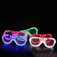 thumbnail image 2 of 12pcs Fluorescent Glasses Halloween Christmas Blinds Glasses LED Glowing Festival Party Sunglasses Gifts, 2 of 3