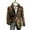 Coffee, variant on Pituace Mens Corduroy Christmas Jacket Casual One Button Holiday Party Blazer Sport Coats Ugly Xmas Print Suit Jacket
