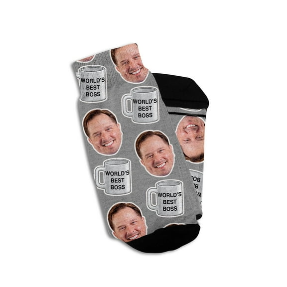 Personalized Boss Day Socks with Faces