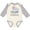 Natural and Heather, variant on Inktastic My Yaya Loves Me to the Moon and Back Elephant Family Boys or Girls Long Sleeve Baby Bodysuit