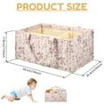thumbnail image 2 of Floral Diaper Caddy Organizer, Stylish Nursery Storage Basket, Gift for Baby Shower, Baby Registry Must Have, Newborn Essentials, 2 of 12