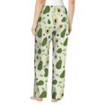 thumbnail image 3 of Xecao Green Avocado Women's Straight Lounge Pajama Pants: The Epitome of Relaxed Sleepwear, 3 of 9