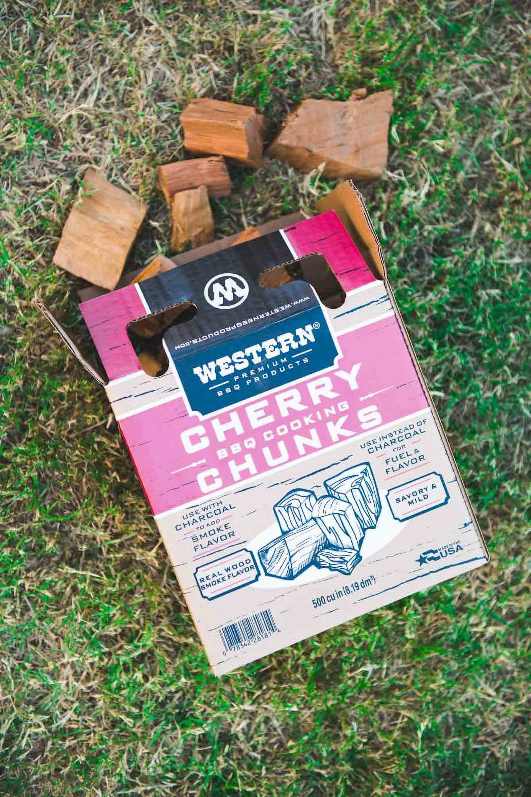 Western Premium Cherry BBQ Smoking Wood Chunks photo 2